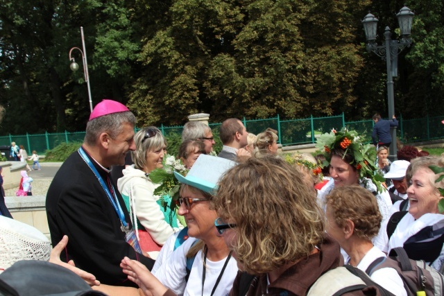 Powitanie 15. Pieszej Pielgrzymki Czechowickiej na Jasnej Górze