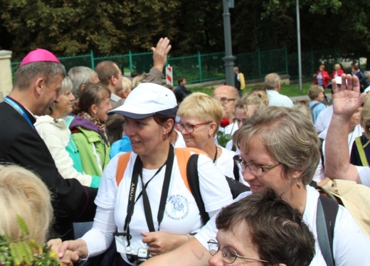 Powitanie 15. Pieszej Pielgrzymki Czechowickiej na Jasnej Górze