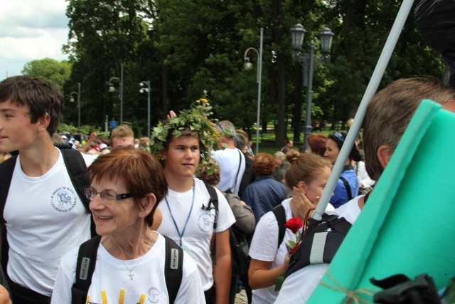 Powitanie 15. Pieszej Pielgrzymki Czechowickiej na Jasnej Górze