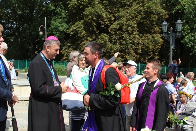 Powitanie 15. Pieszej Pielgrzymki Czechowickiej na Jasnej Górze