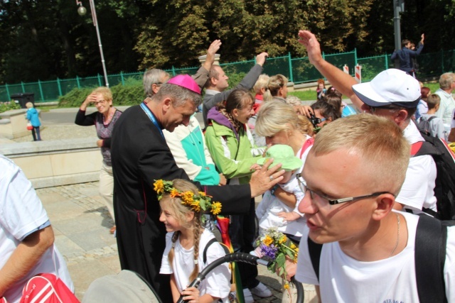 Powitanie 15. Pieszej Pielgrzymki Czechowickiej na Jasnej Górze