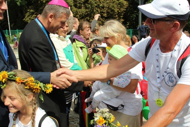 Powitanie 15. Pieszej Pielgrzymki Czechowickiej na Jasnej Górze