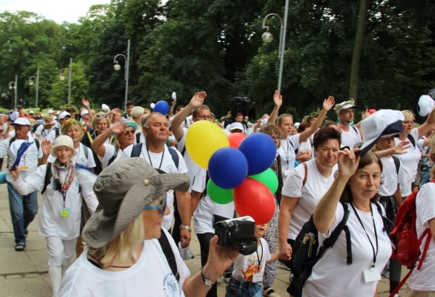 Powitanie 15. Pieszej Pielgrzymki Czechowickiej na Jasnej Górze