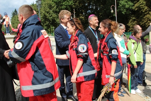 Powitanie 15. Pieszej Pielgrzymki Czechowickiej na Jasnej Górze