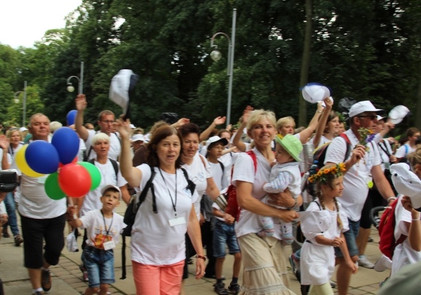 Powitanie 15. Pieszej Pielgrzymki Czechowickiej na Jasnej Górze