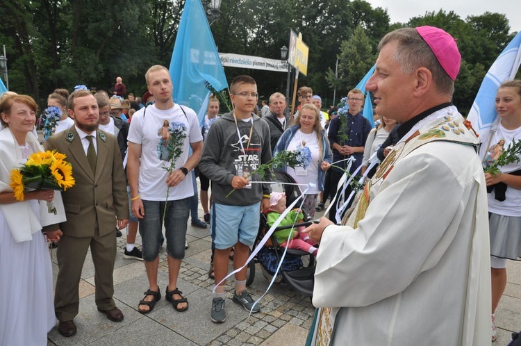 Wejście 34. Pieszej Pielgrzymki na Jasną Górę