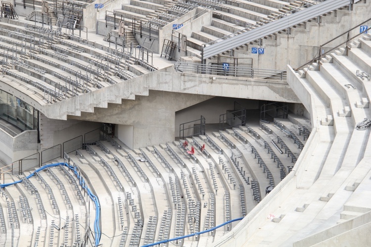 Stadion Śląski rok przed otwarciem