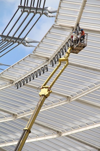 Stadion Śląski rok przed otwarciem