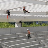 Stadion Śląski rok przed otwarciem