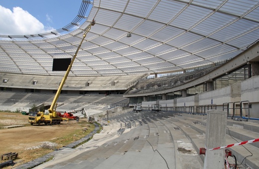 Stadion Śląski rok przed otwarciem