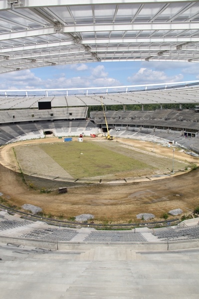 Stadion Śląski rok przed otwarciem