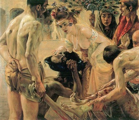Lovis Corinth "Salome". Olej na płótnie, 1900 r. Muzeum Sztuk Pięknych, Lipsk