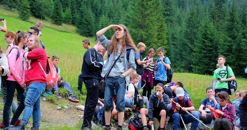 Wakacje w widokiem na Giewont