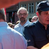 Zajścia przed bazyliką Mariacką