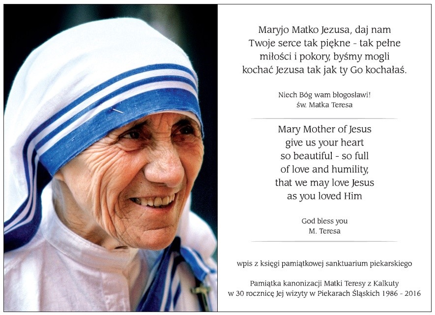 Św. Matka Teresa z Kalkuty na Śląsku - katowice.gosc.pl
