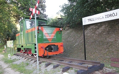 Mała lokomotywa w Trzebnicy.