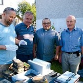 Od lewej: Wojciech Olejniczak, Józef Wilczek, ks. Marek Sobotta oraz Bertold Lepich.