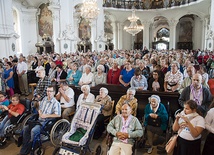 Najbardziej rozmodleni pielgrzymi, jacy docierają do Krzeszowa.