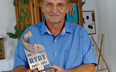 Janusz Preuhs – dyrektor gospodarstwa rybackiego w Krogulnej.