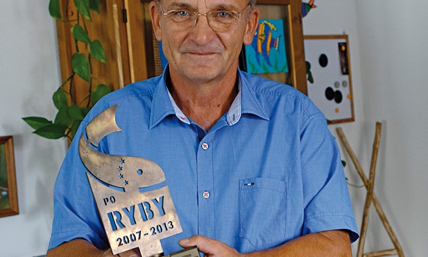 Janusz Preuhs – dyrektor gospodarstwa rybackiego w Krogulnej.
