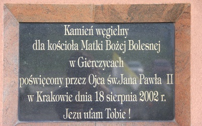 Konsekracja kościoła w Gierczycach