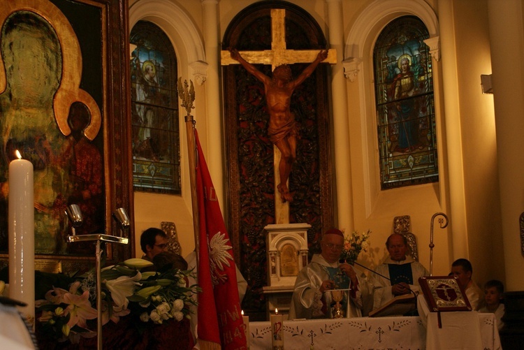 Powitanie ikony MB Częstochowskiej w Guzowie