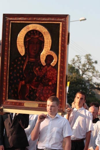 Powitanie ikony MB Częstochowskiej w Miedniewicach