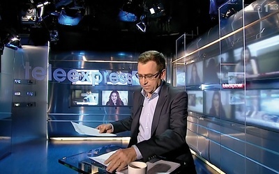 Wielkie „gwiazdy” dziennikarskie znikają z telewizji. Czy odnajdą się w internecie?  Na zdjęciu Maciej Orłoś prowadzący swój ostatni Teleexpress.