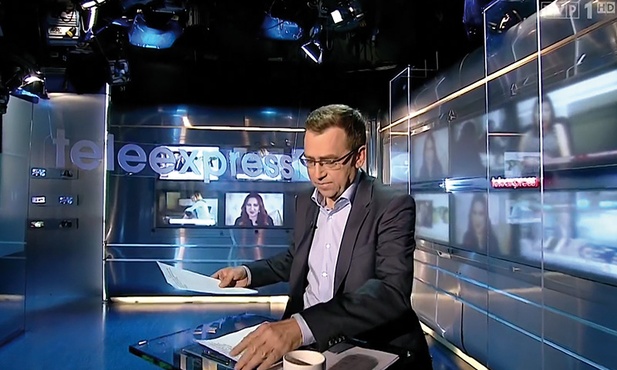 Wielkie „gwiazdy” dziennikarskie znikają z telewizji. Czy odnajdą się w internecie?  Na zdjęciu Maciej Orłoś prowadzący swój ostatni Teleexpress.