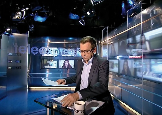 Wielkie „gwiazdy” dziennikarskie znikają z telewizji. Czy odnajdą się w internecie?  Na zdjęciu Maciej Orłoś prowadzący swój ostatni Teleexpress.