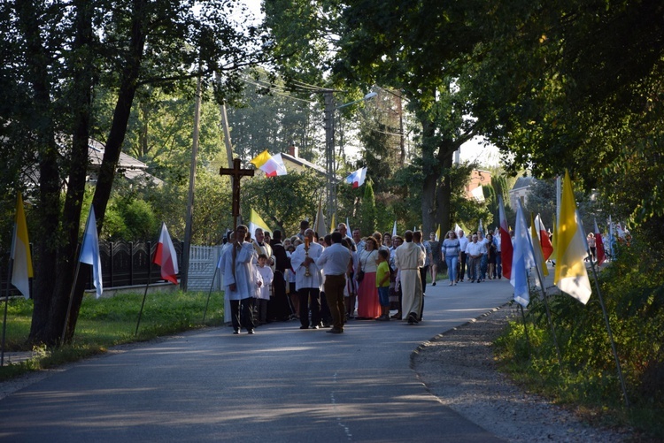 Powitanie ikony MB Częstochowskiej w Jesionce