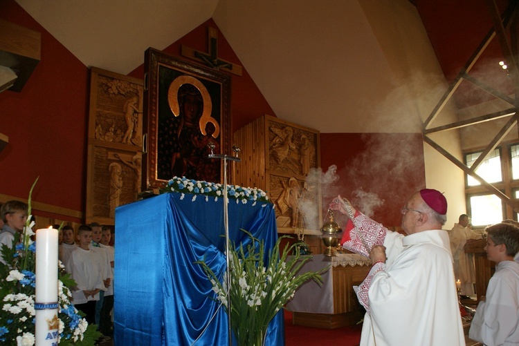 Powitanie ikony MB Częstochowskiej w Puszczy Mariańskiej