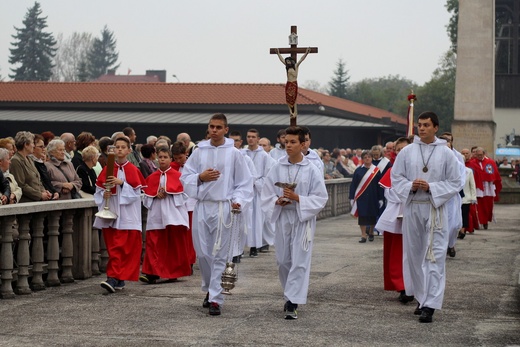 Zakończenie uroczystości odpustowych w Mogile