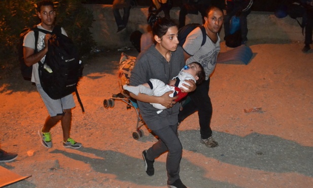 Pożar w obozie migrantów na Lesbos