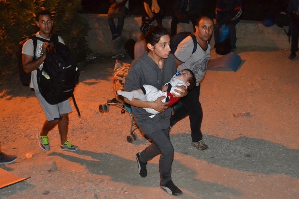 Pożar w obozie migrantów na Lesbos