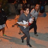 Pożar w obozie migrantów na Lesbos