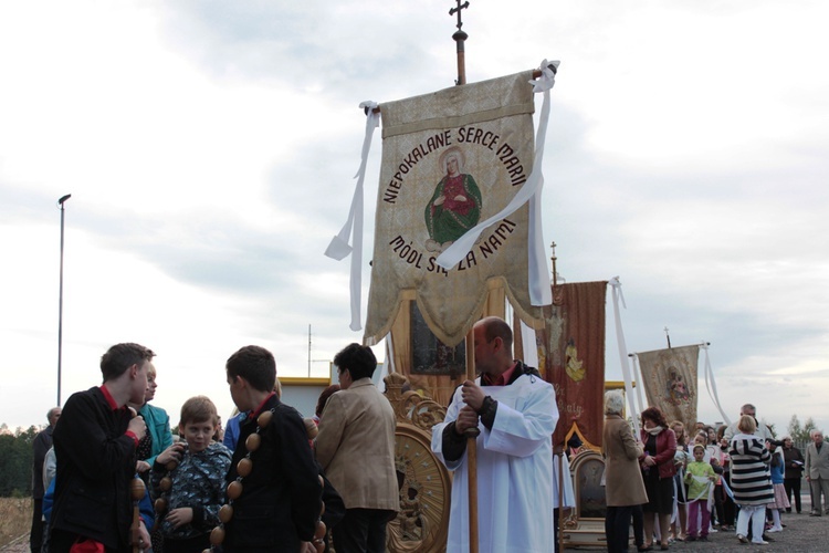 Powitanie ikony MB Częstochowskiej w Skułach