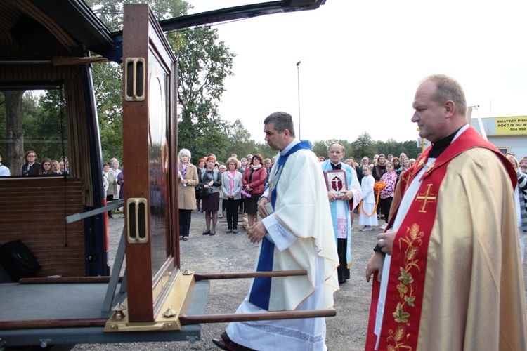 Powitanie ikony MB Częstochowskiej w Skułach