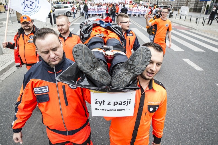 Protest służby zdrowia