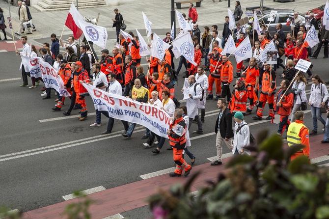 Protest służby zdrowia