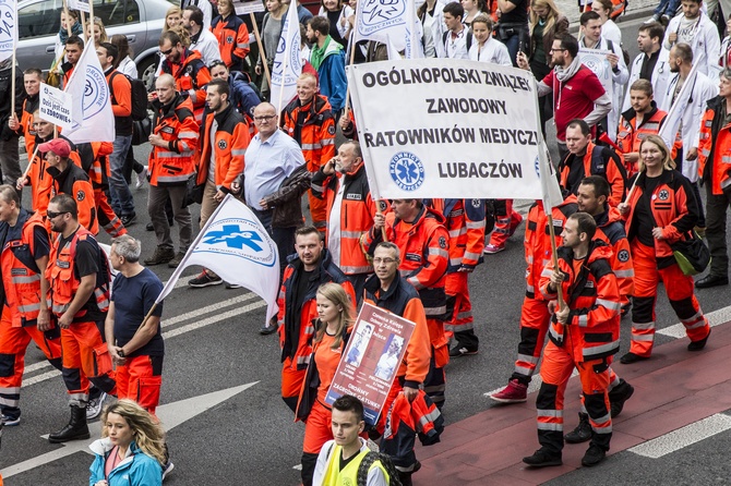 Protest służby zdrowia