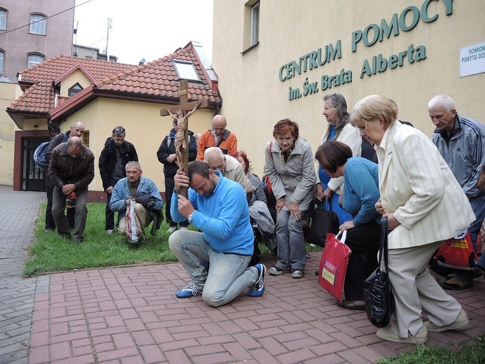 Peregrynacja krzyża św. Jana Pawła II w Bielsku-Białej