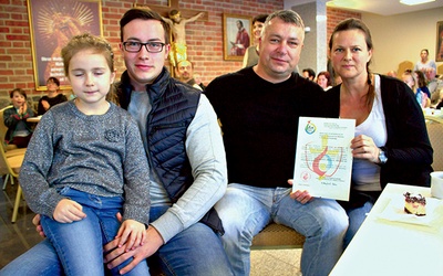 ▲	Rodzina Suchowieckich przyjęła 4 osoby do swojego domu.