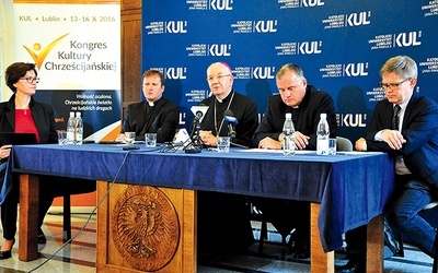 Konferencja prasowa przed V Kongresem Kultury Chrześcijańskiej na KUL