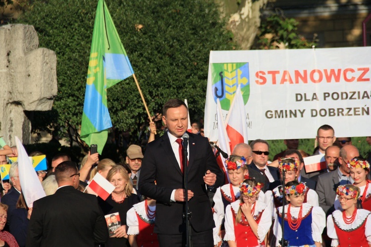 Spotkanie Prezydenta RP z mieszkańcami Strzelec Opolskich