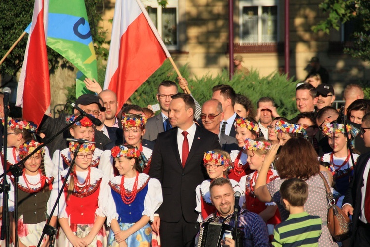 Spotkanie Prezydenta RP z mieszkańcami Strzelec Opolskich