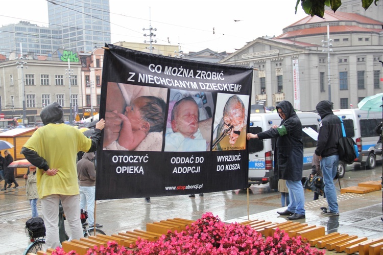 Czarny Protest i Biały Protest w Katowicach