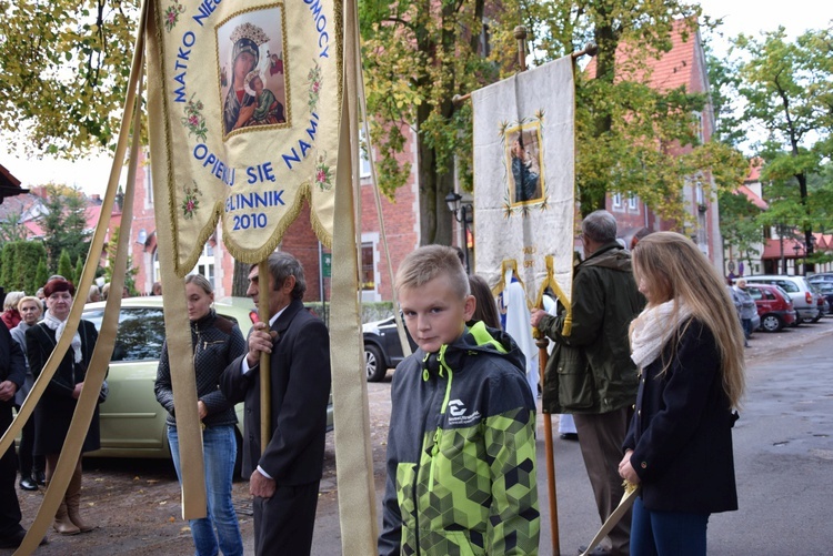 Powitanie ikony MB Częstochowskiej w Spale