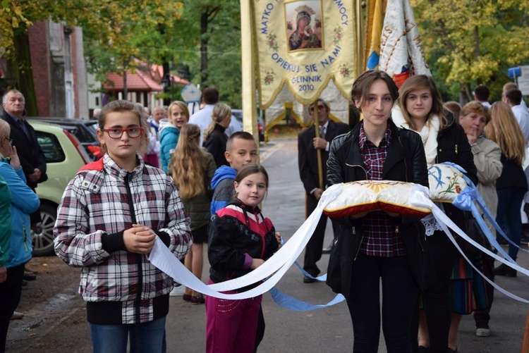 Powitanie ikony MB Częstochowskiej w Spale