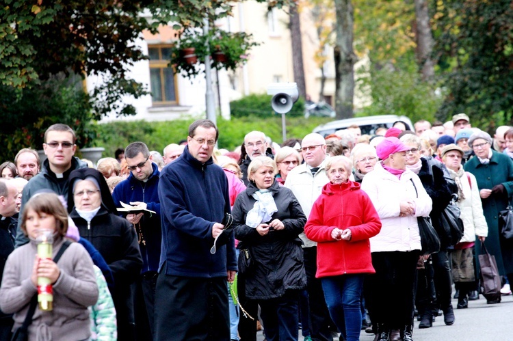 Procesja różańcowa w Krynicy-Zdroju